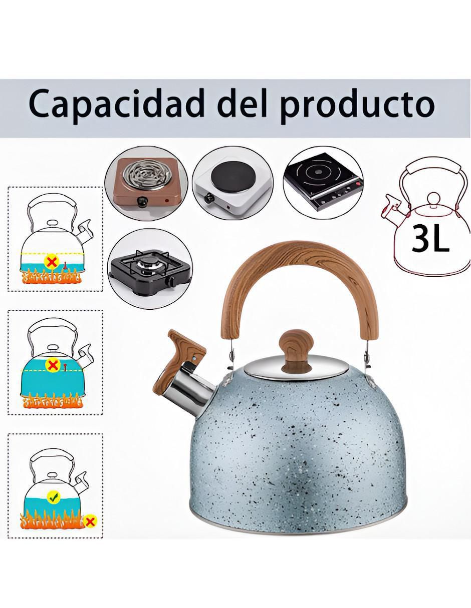 Tetera silbadora de acero inoxidable 2