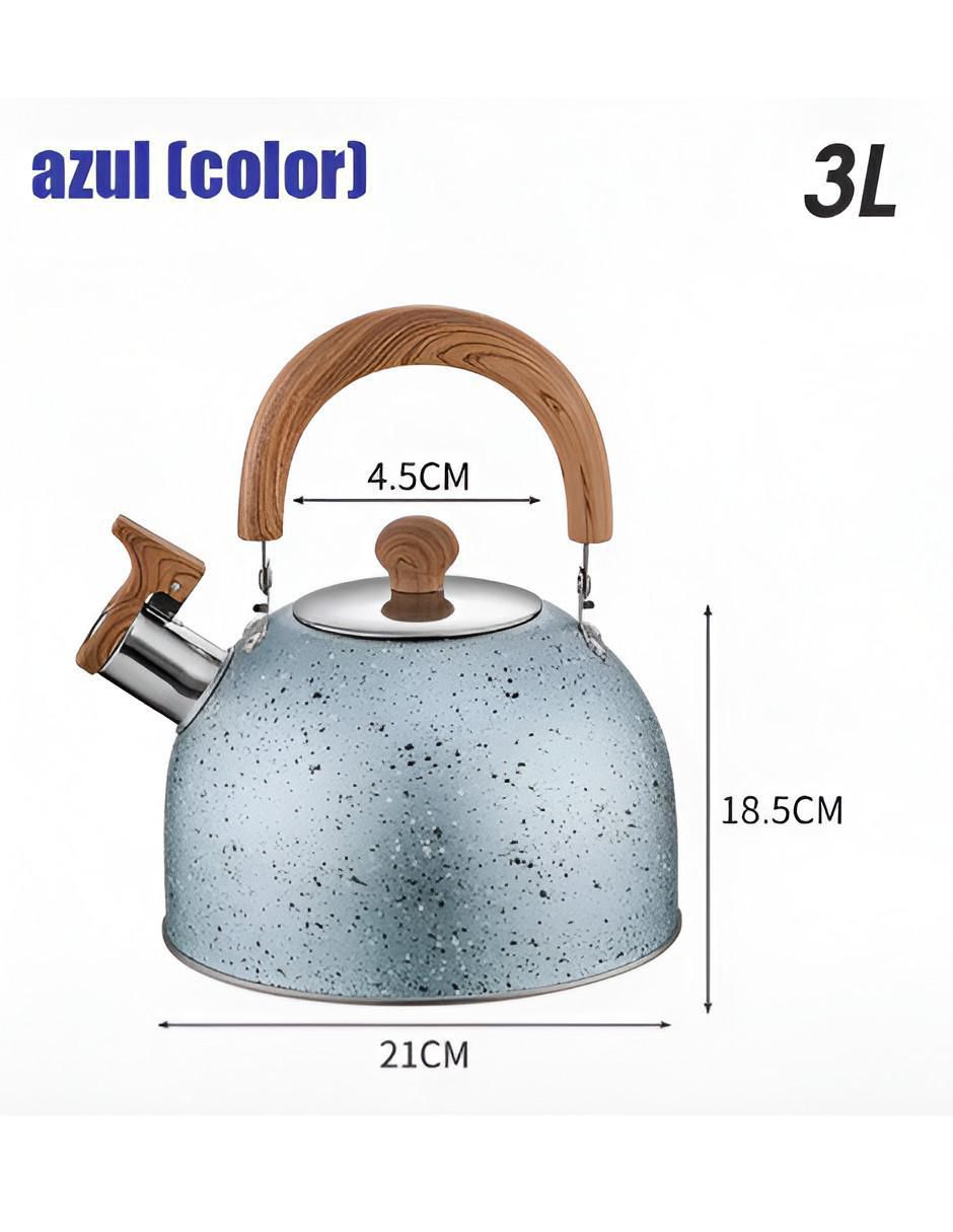 Tetera silbadora de acero inoxidable 4