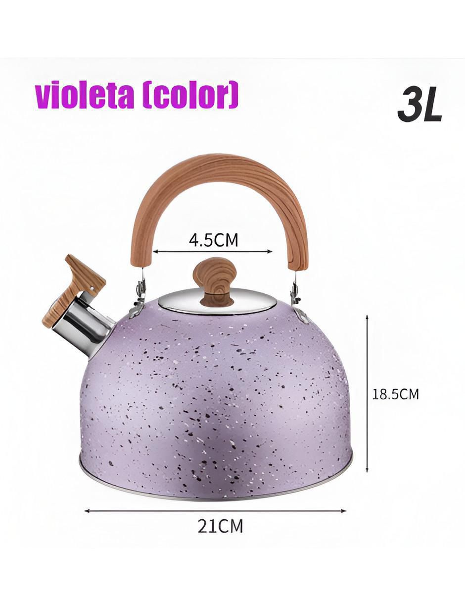 Tetera silbadora de acero inoxidable 4