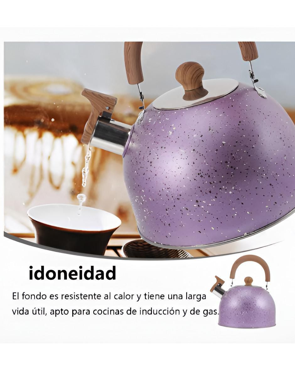 Tetera silbadora de acero inoxidable 3