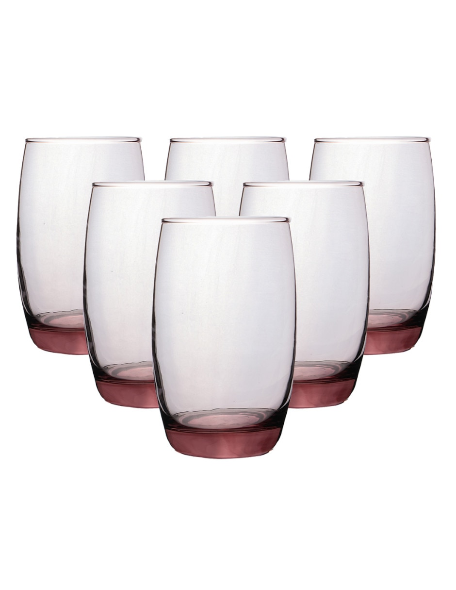 Set vasos de cristal con 6 piezas