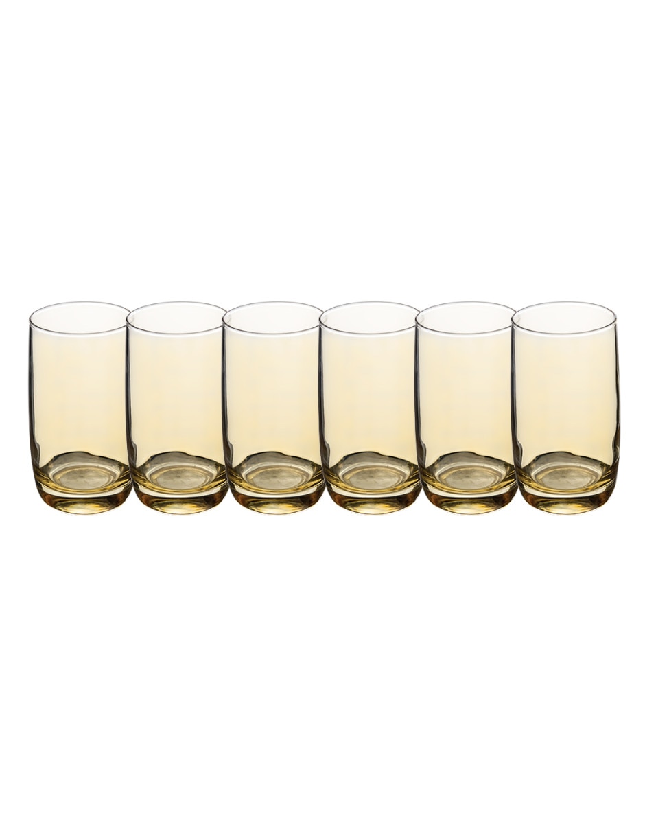 Set vasos de cristal con 6 piezas