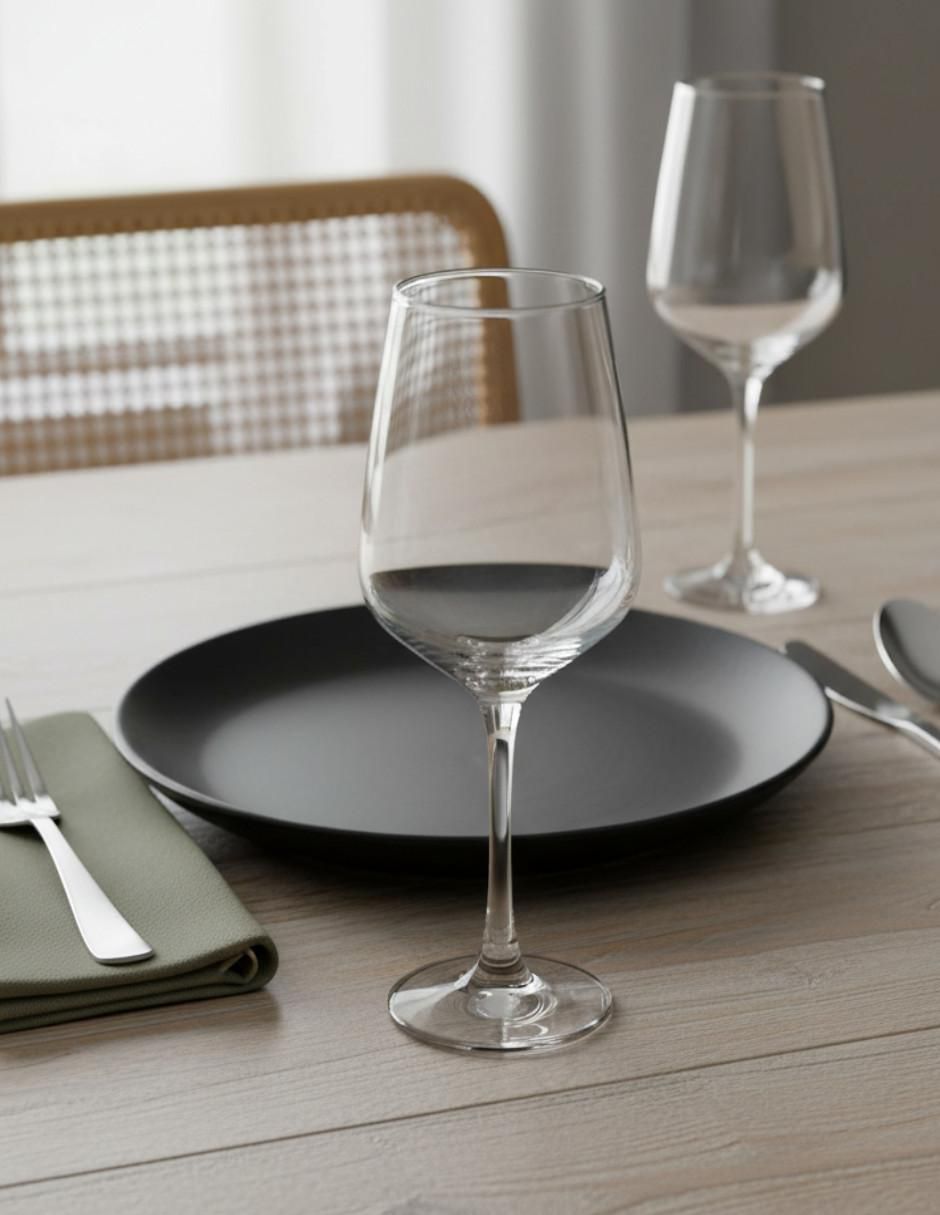 Set de copas para vino tinto Glass Aura de cristal 6 piezas 2