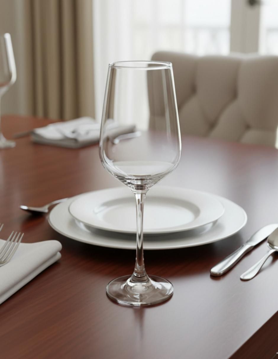 Set de copas para vino tinto Glass Aura de cristal 6 piezas 3