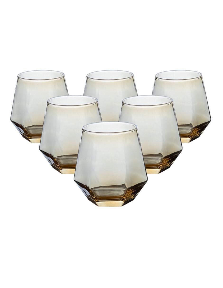 Set vasos de cristal con 6 piezas