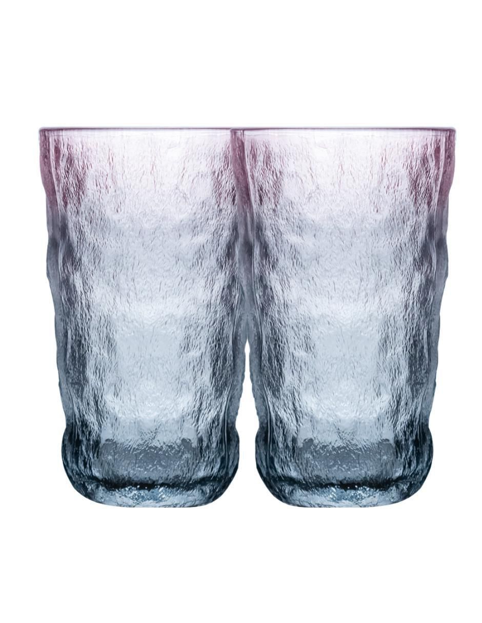 Set vasos de cristal con 2 piezas