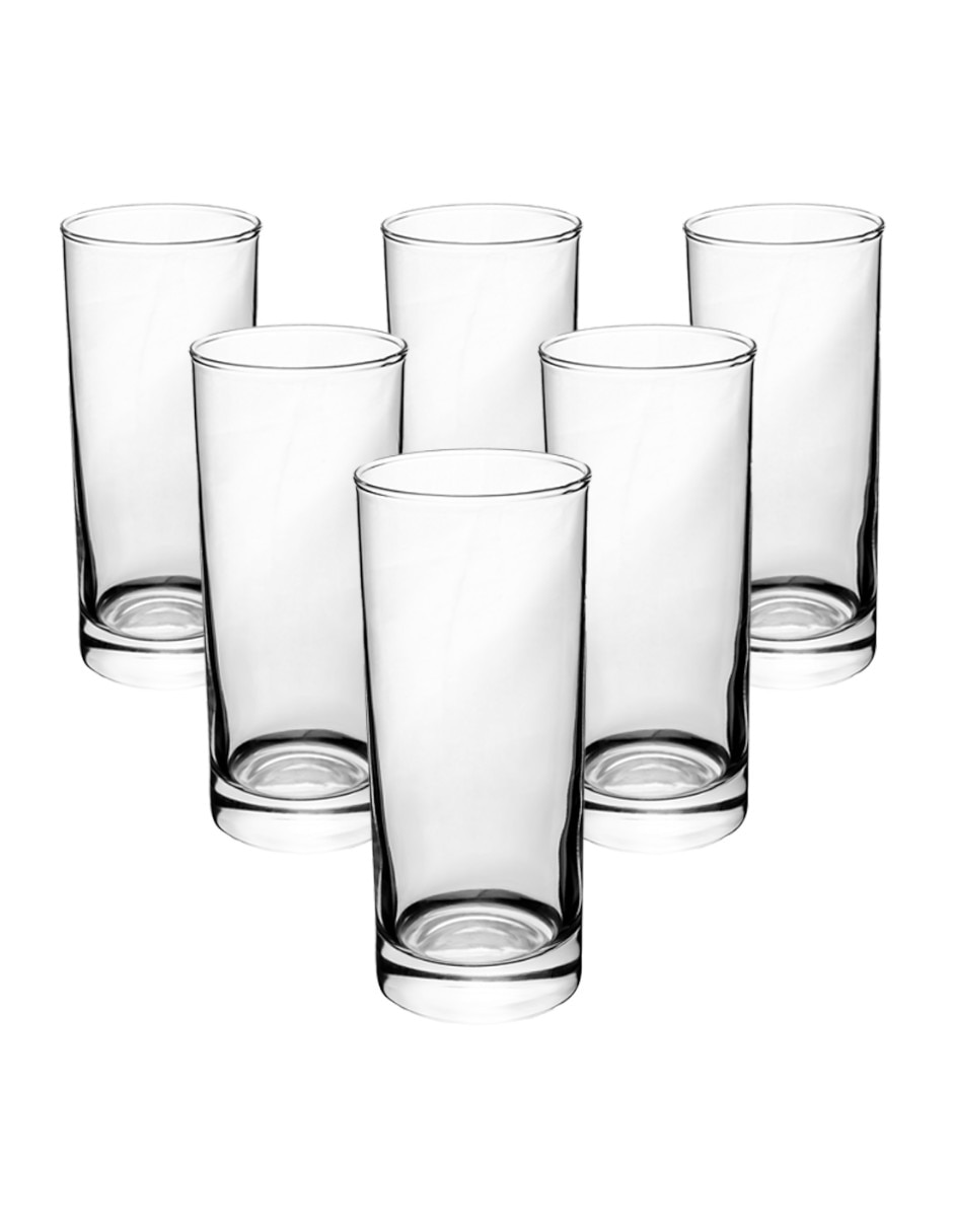 Set de vasos para agua Collins de cristal con 6 piezas