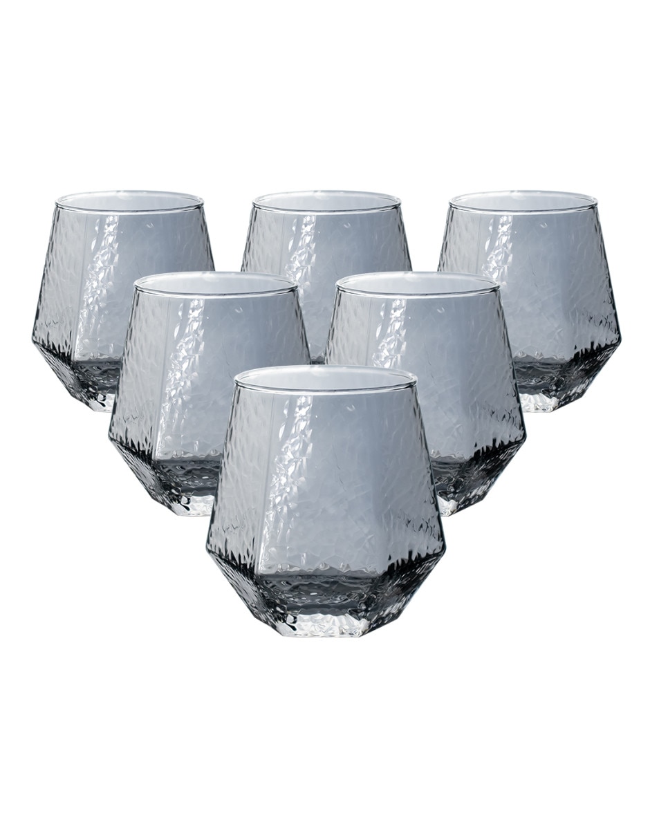 Set vasos de cristal con 6 piezas