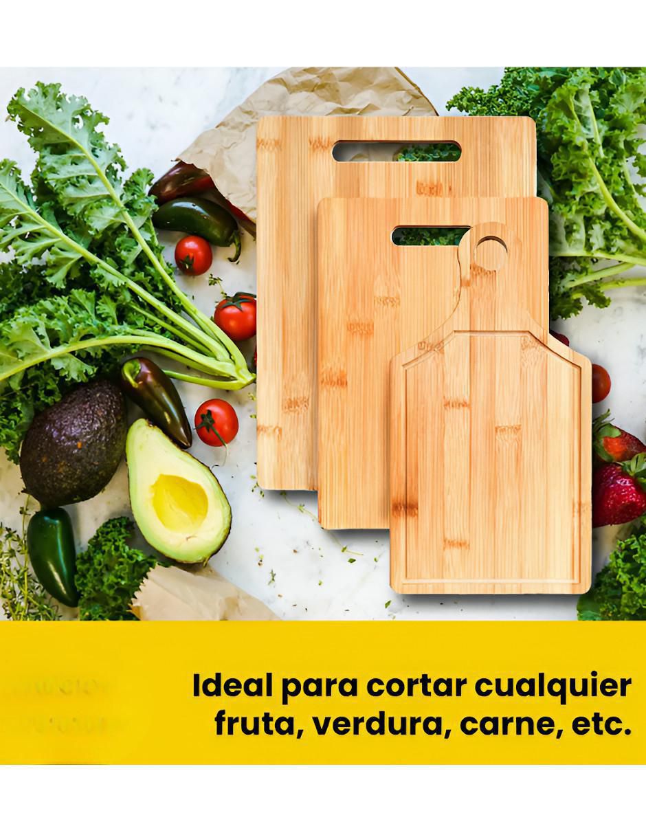 Set tabla para picar de madera 2
