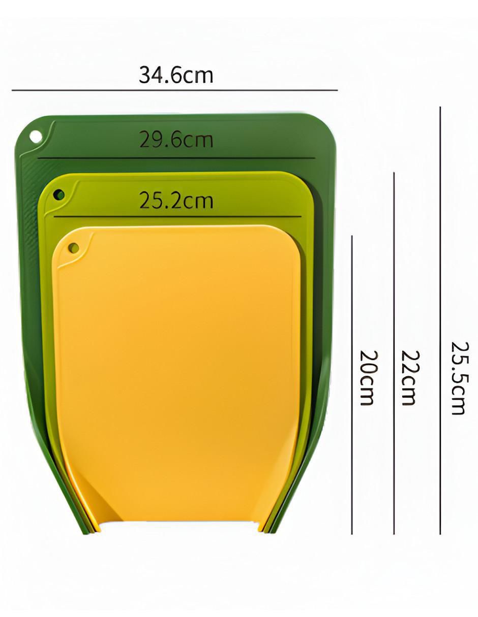 Set tabla para picar de plástico 4
