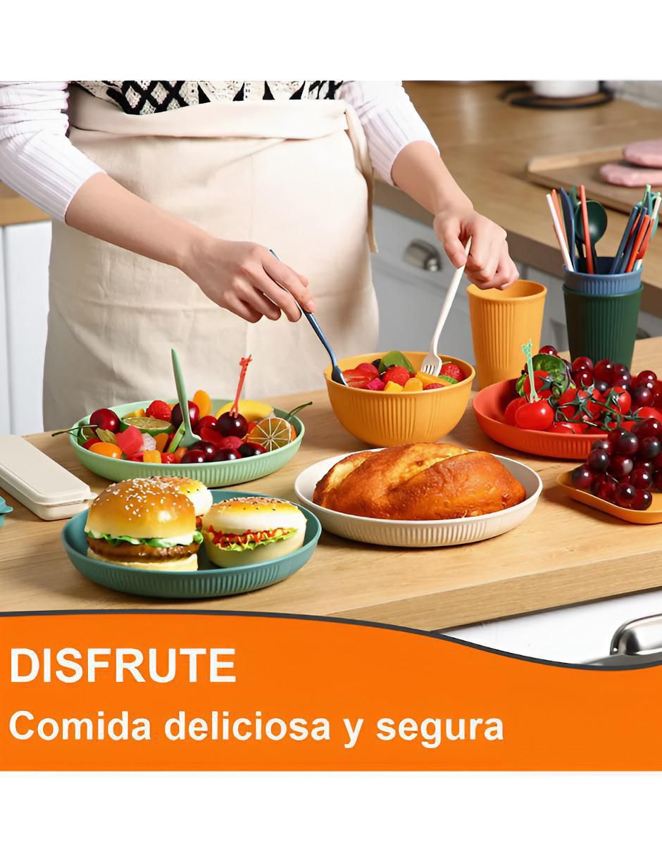 Vajilla cerrada de plástico para 4 personas 3