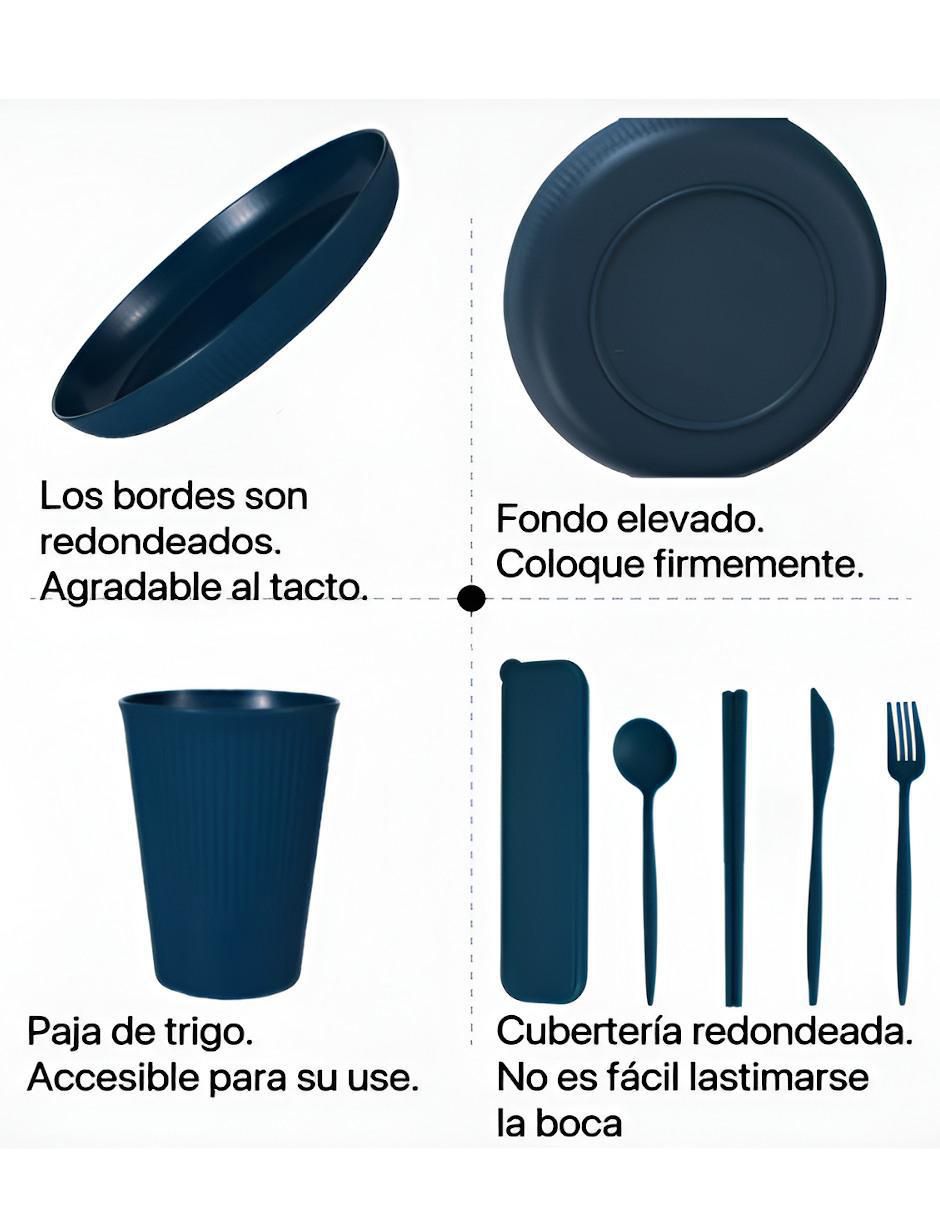 Vajilla infantil de plástico para 4 personas 3