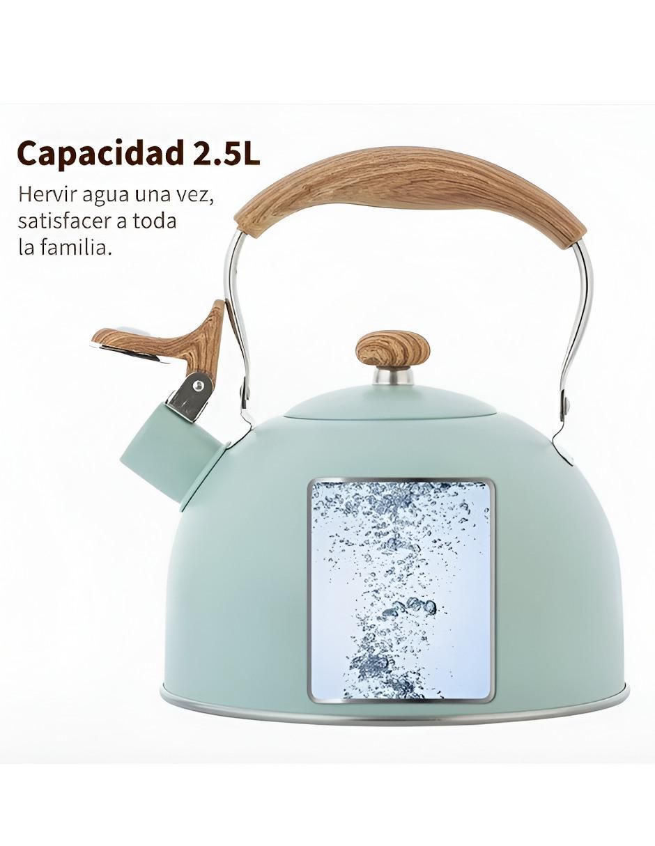 Tetera silbadora de acero inoxidable 3