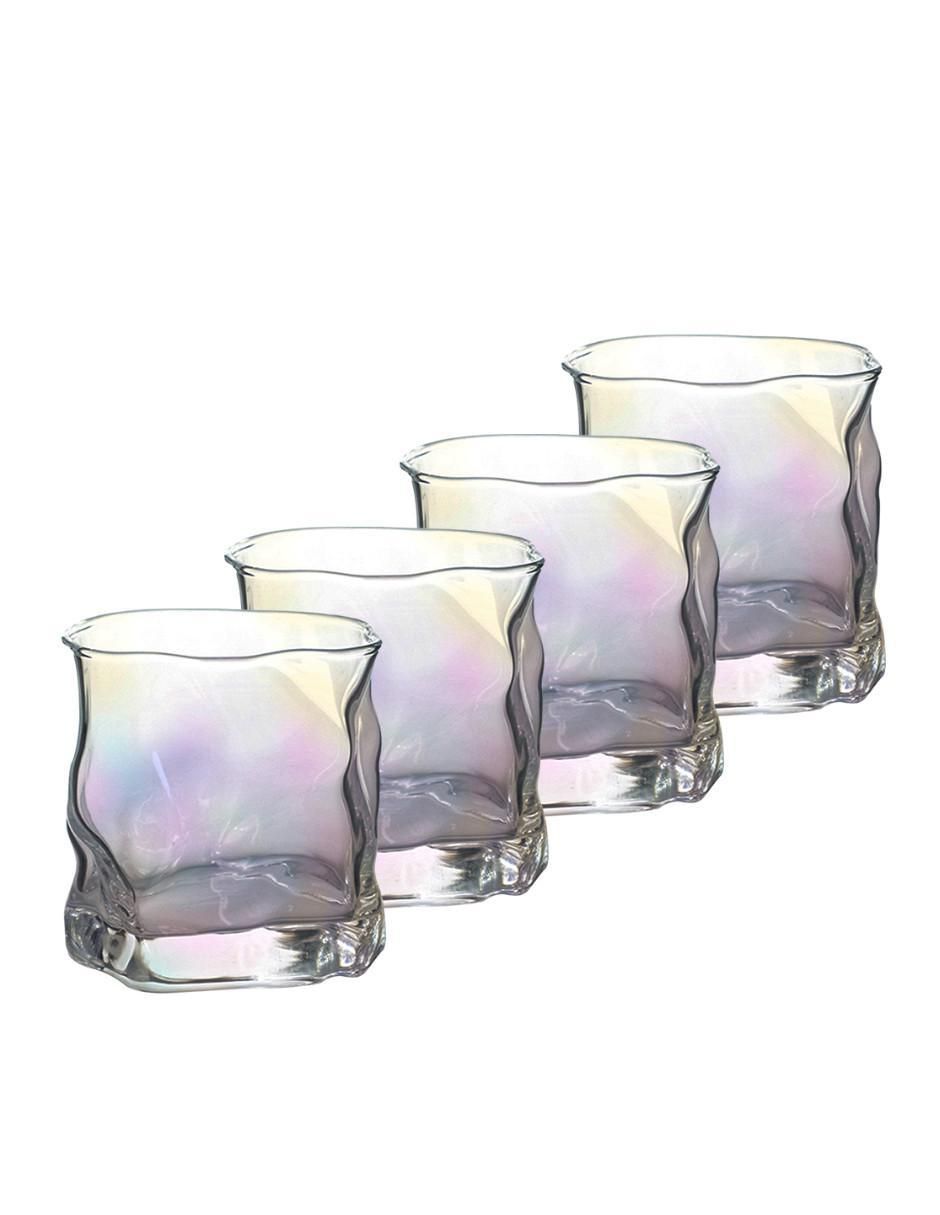 Set vasos de cristal con 4 piezas