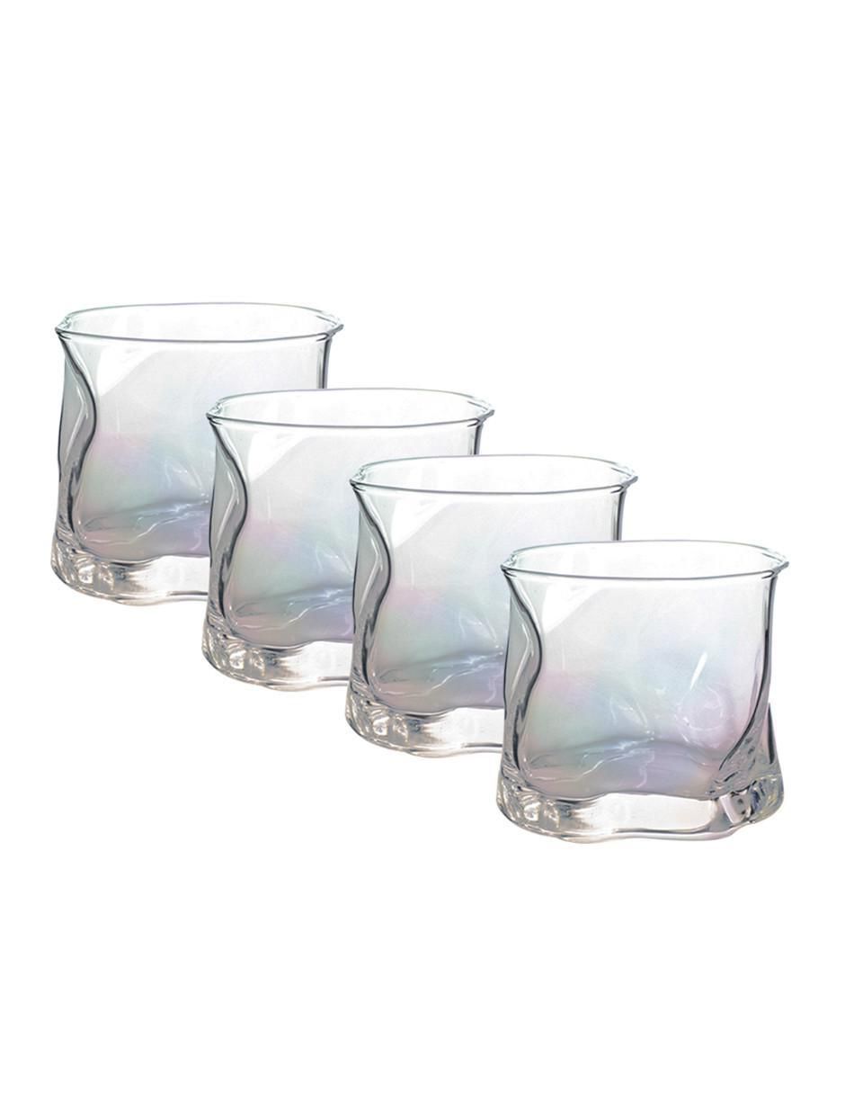 Set vasos de cristal con 4 piezas