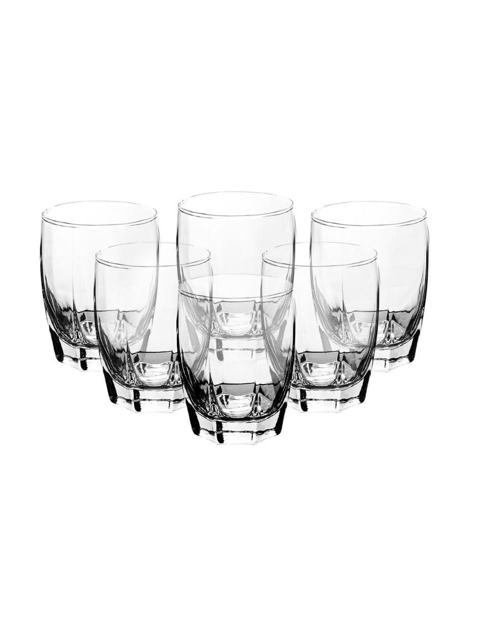 Set vasos de cristal con 6 piezas