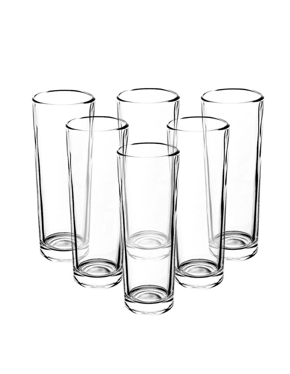 Set vasos de cristal con 6 piezas