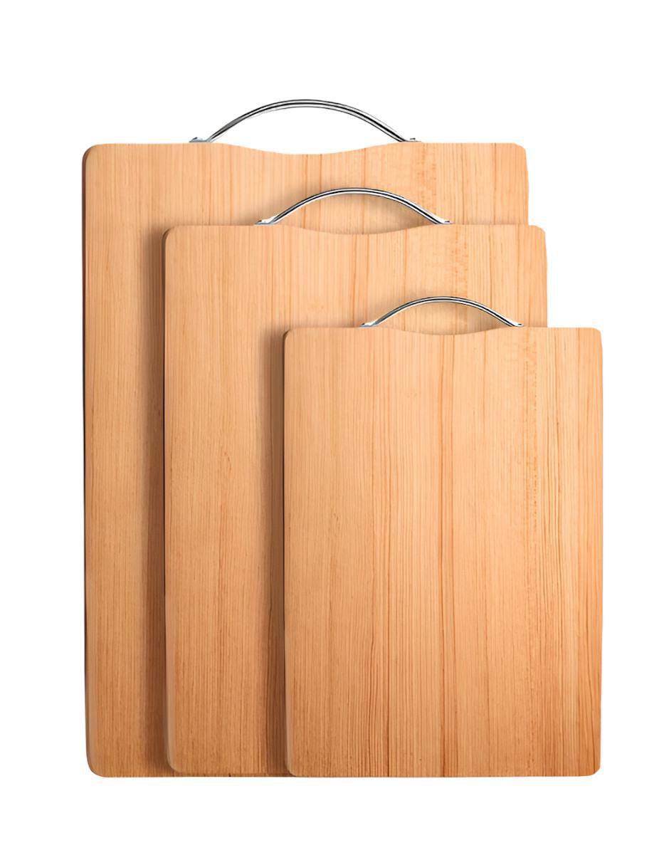 Set tabla para picar de madera