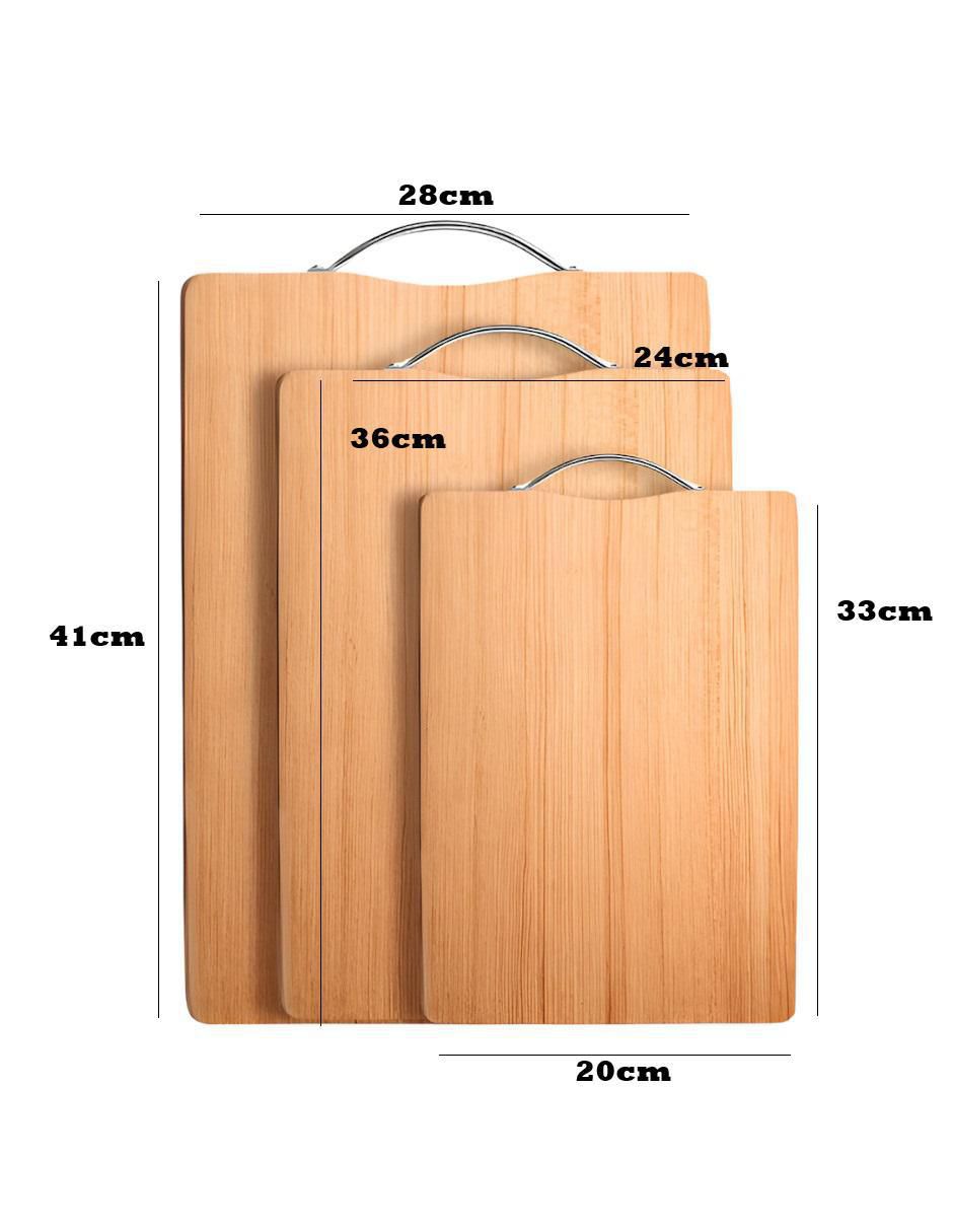 Set tabla para picar de madera 4