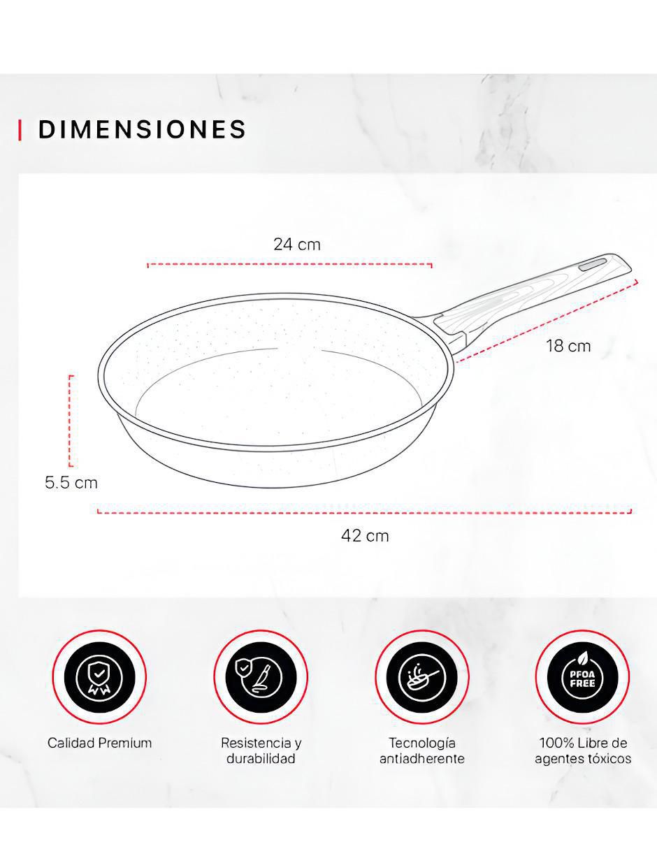 Sartén de aluminio fundido 5