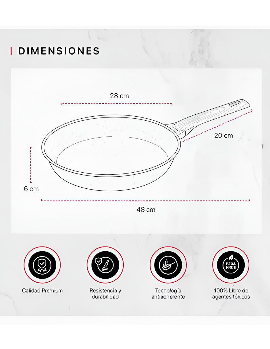 Sartén de aluminio fundido 4