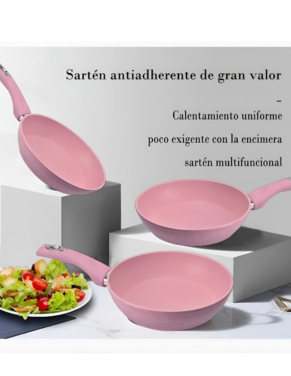 Set de sartenes de piedra 3 piezas 2