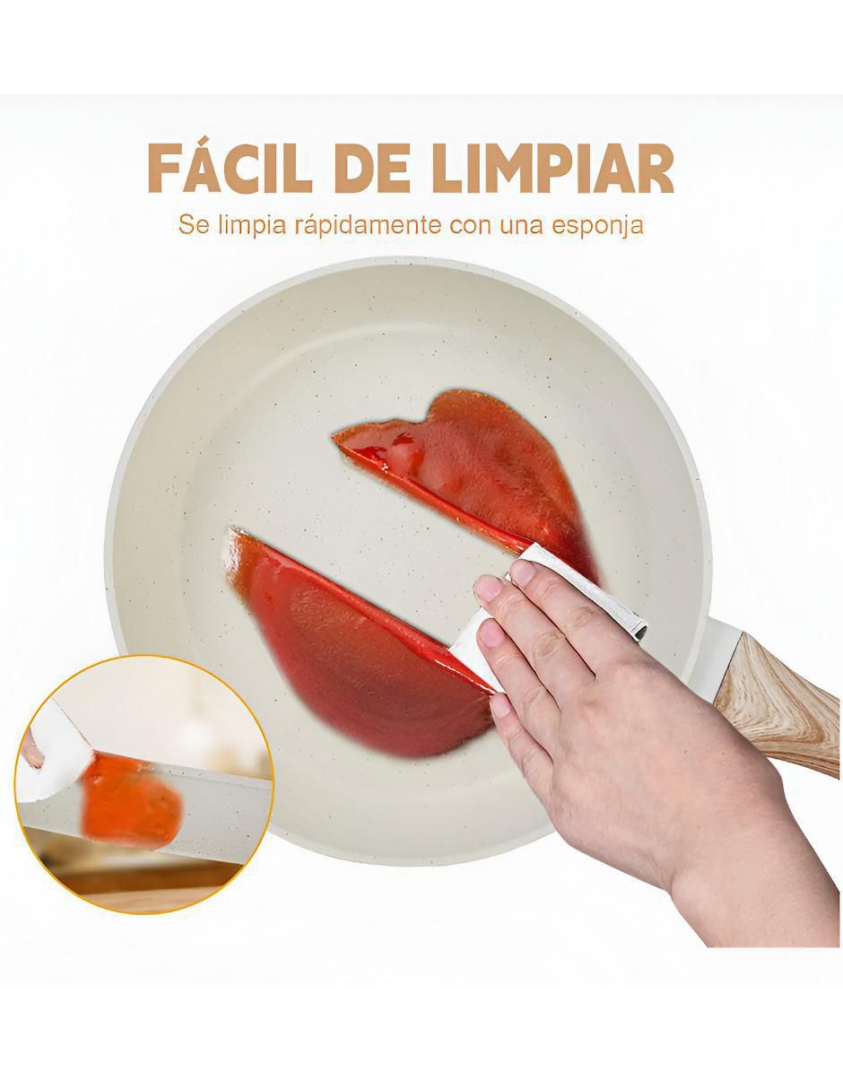 Set de sartenes de aluminio fundido 3 piezas 3