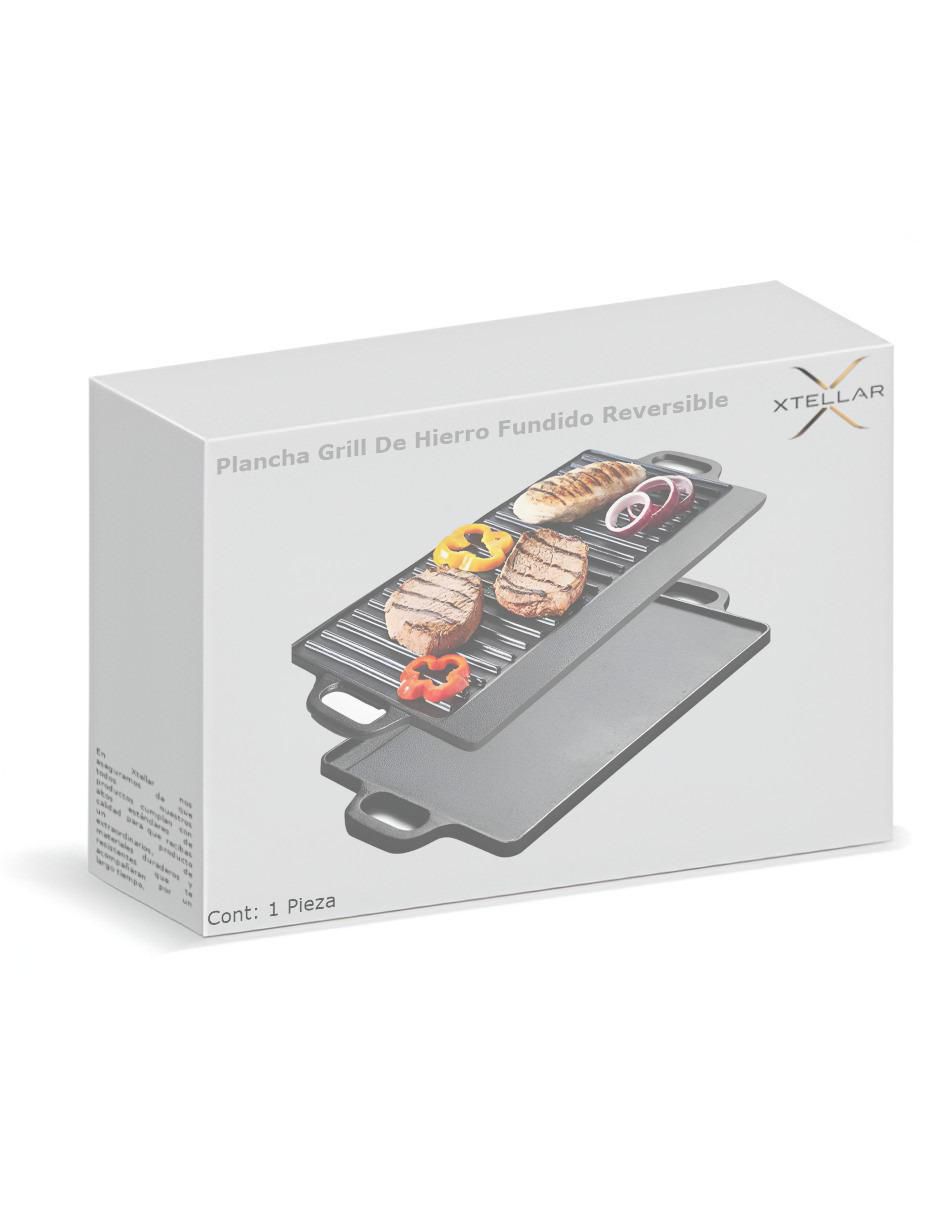 Sartén grill de hierro fundido 4