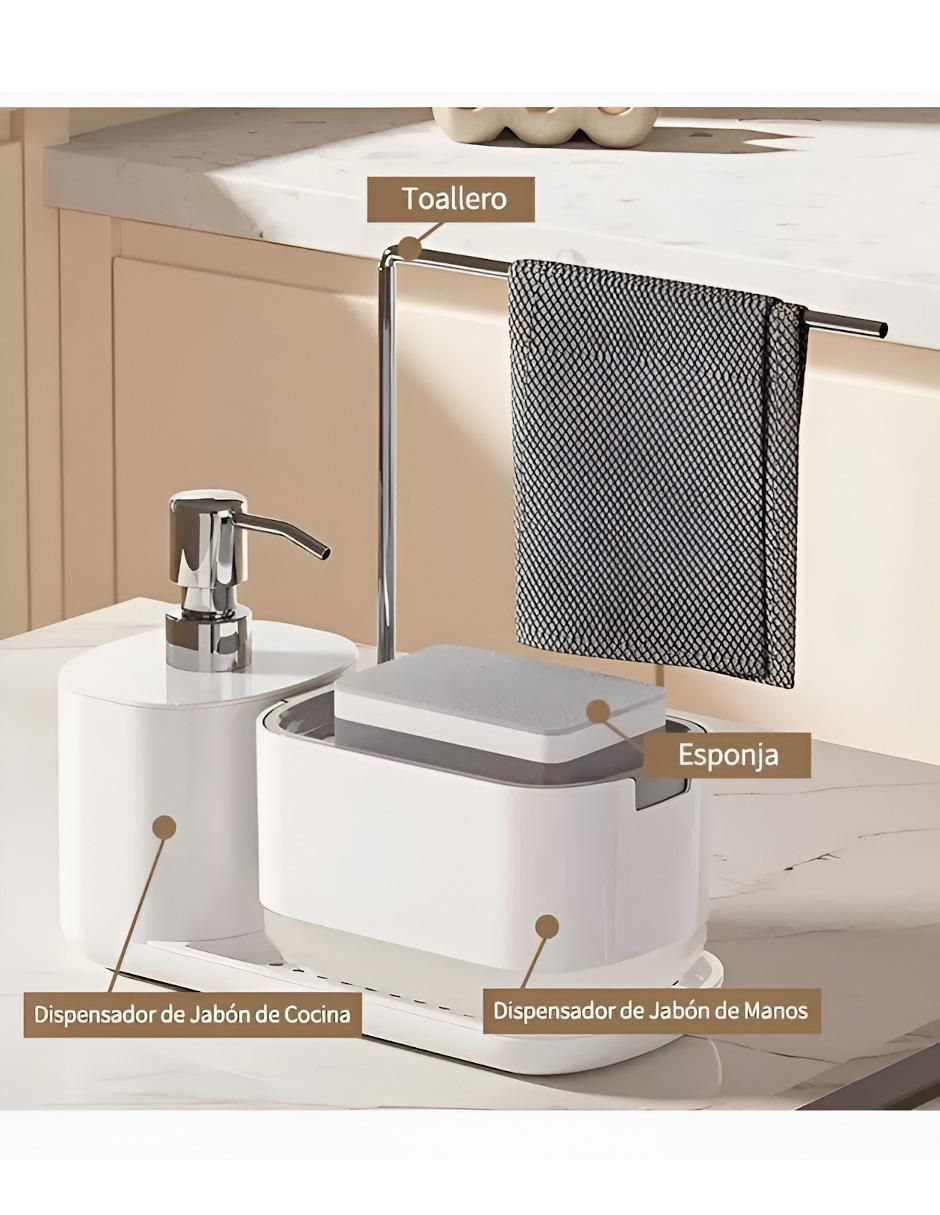 Dosificador jabón con base de plástico 3