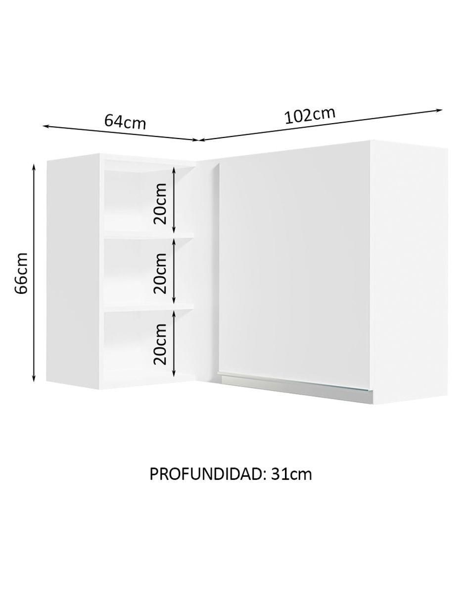 Alacena armable glamy MDP 8