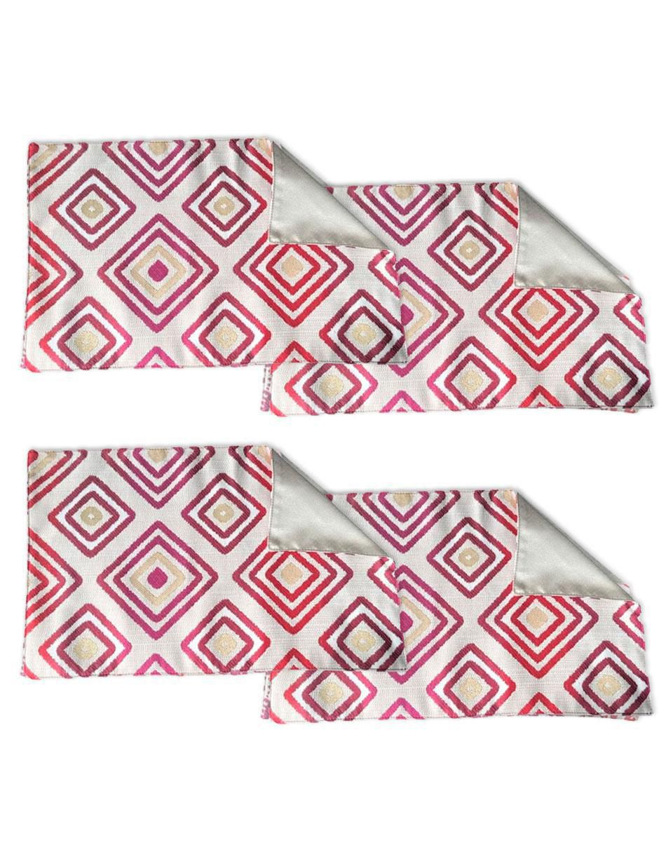 Set mantel individual rectangular de poliéster Rombos