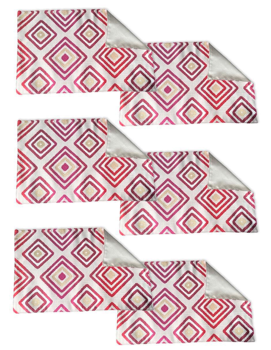 Set mantel individual rectangular de poliéster Rombos