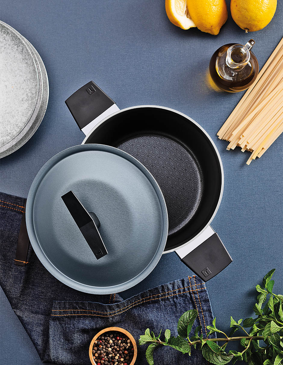 Batería de cocina de aluminio antiadherente starflon excellent 9 piezas 9