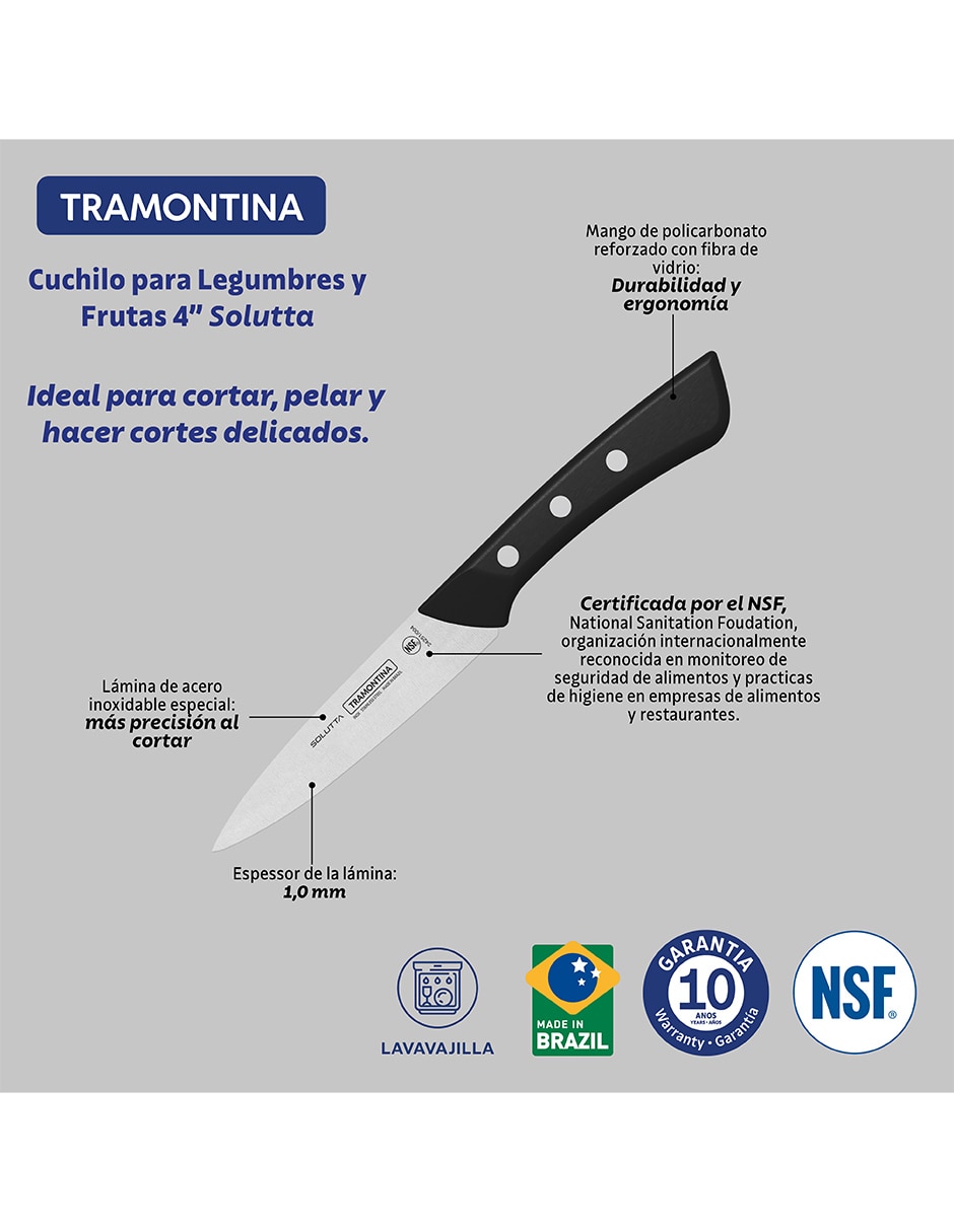 Cuchillo para verduras solutta 4