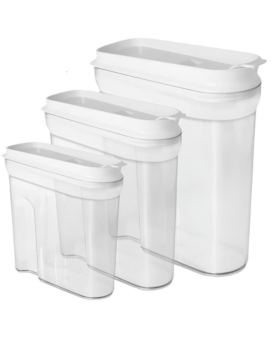 Set dispensador de cereal de plástico