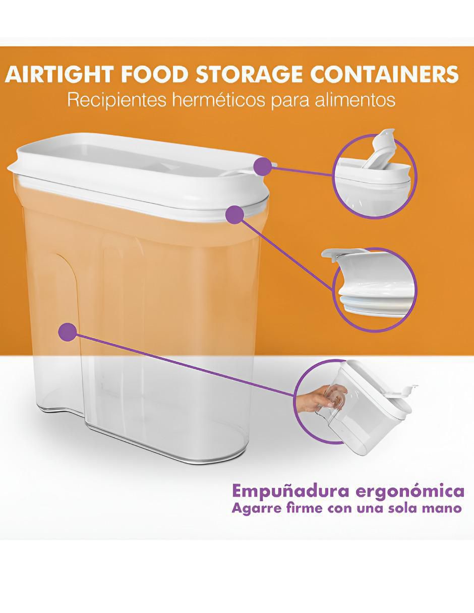 Set dispensador de cereal de plástico 2