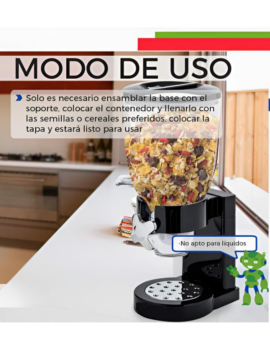 Dispensador de cereal de plástico 2