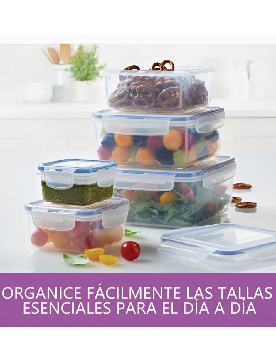 Set contenedores de plástico 5 piezas 2