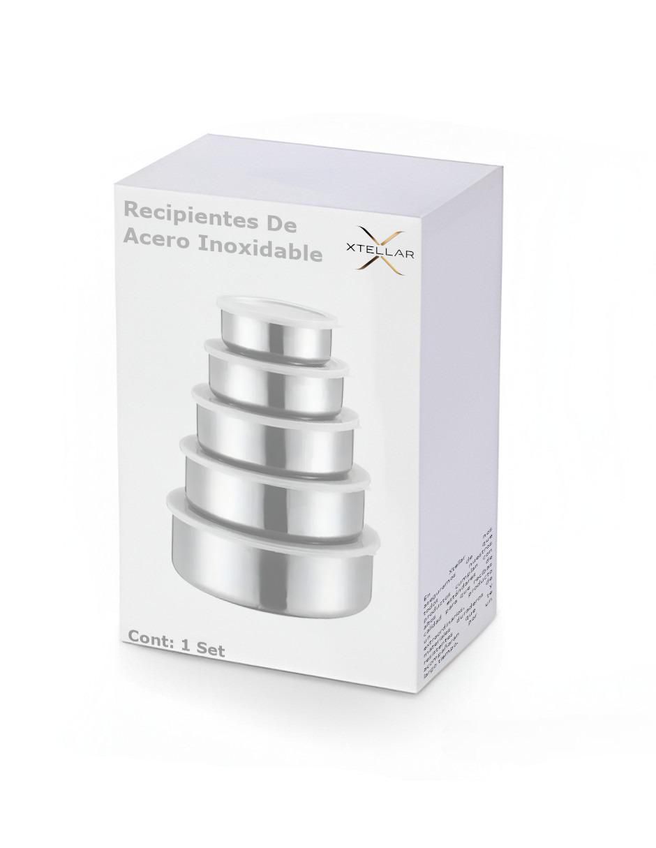 Set conservador de alimentos de acero inoxidable hermético 4