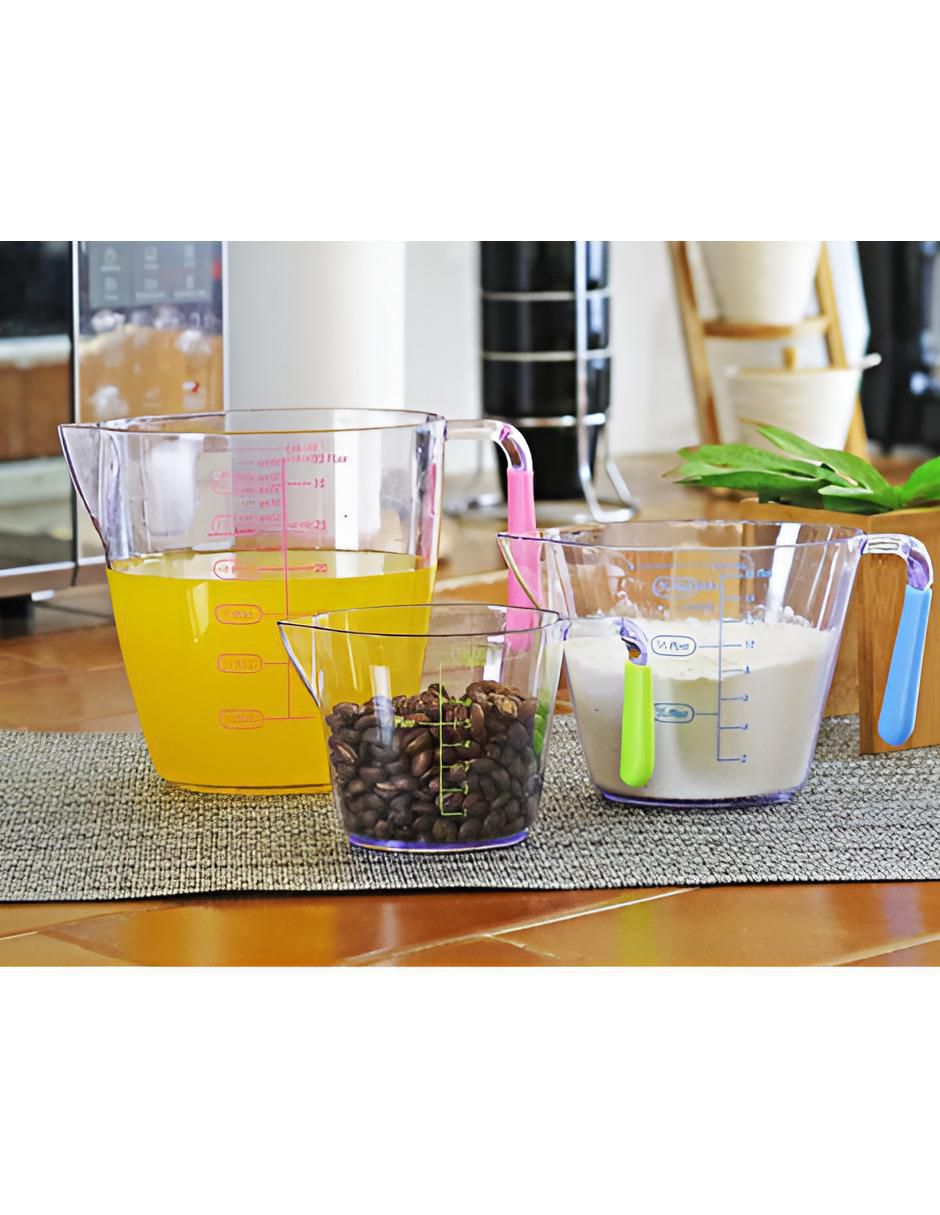 Set taza medidora de plástico 3 piezas 2