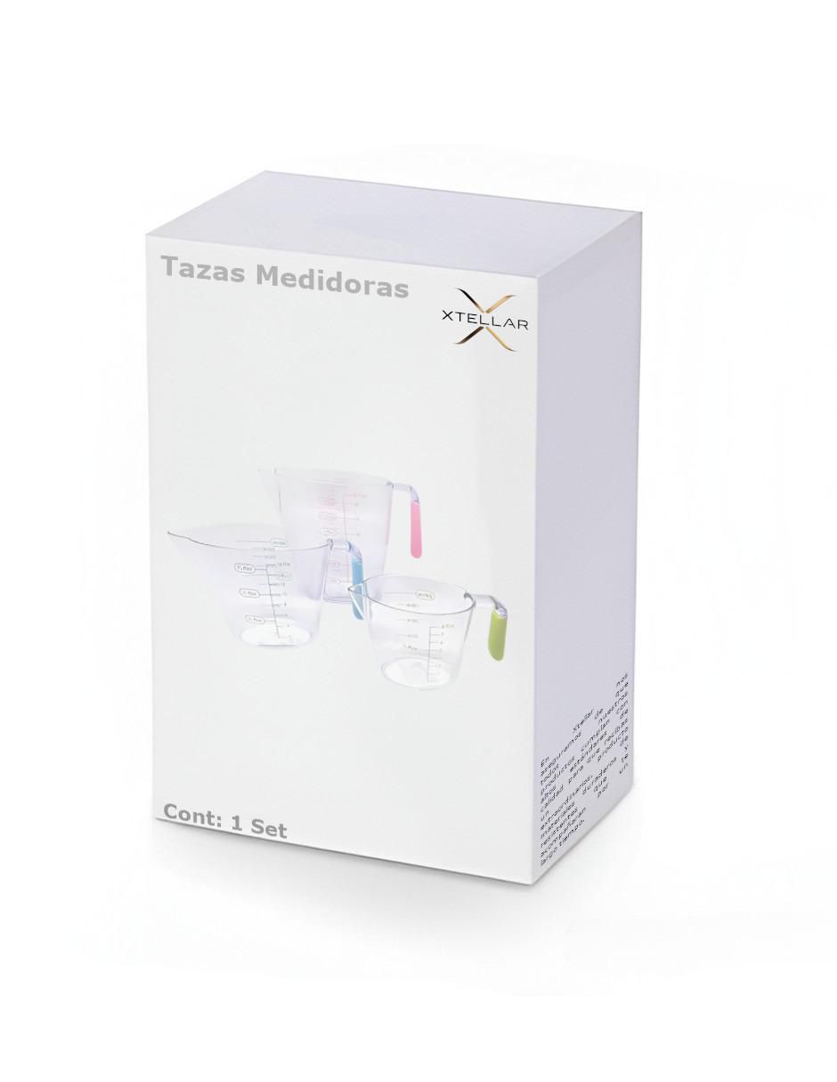Set taza medidora de plástico 3 piezas 4