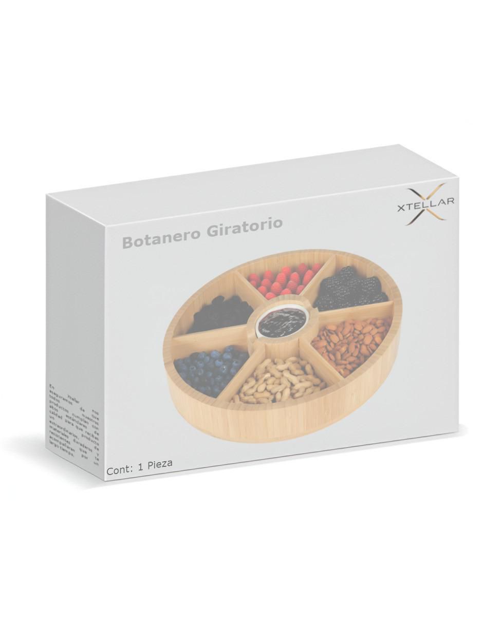 Botanero Xtllar1027 de Bambú con 6 divisiones 4