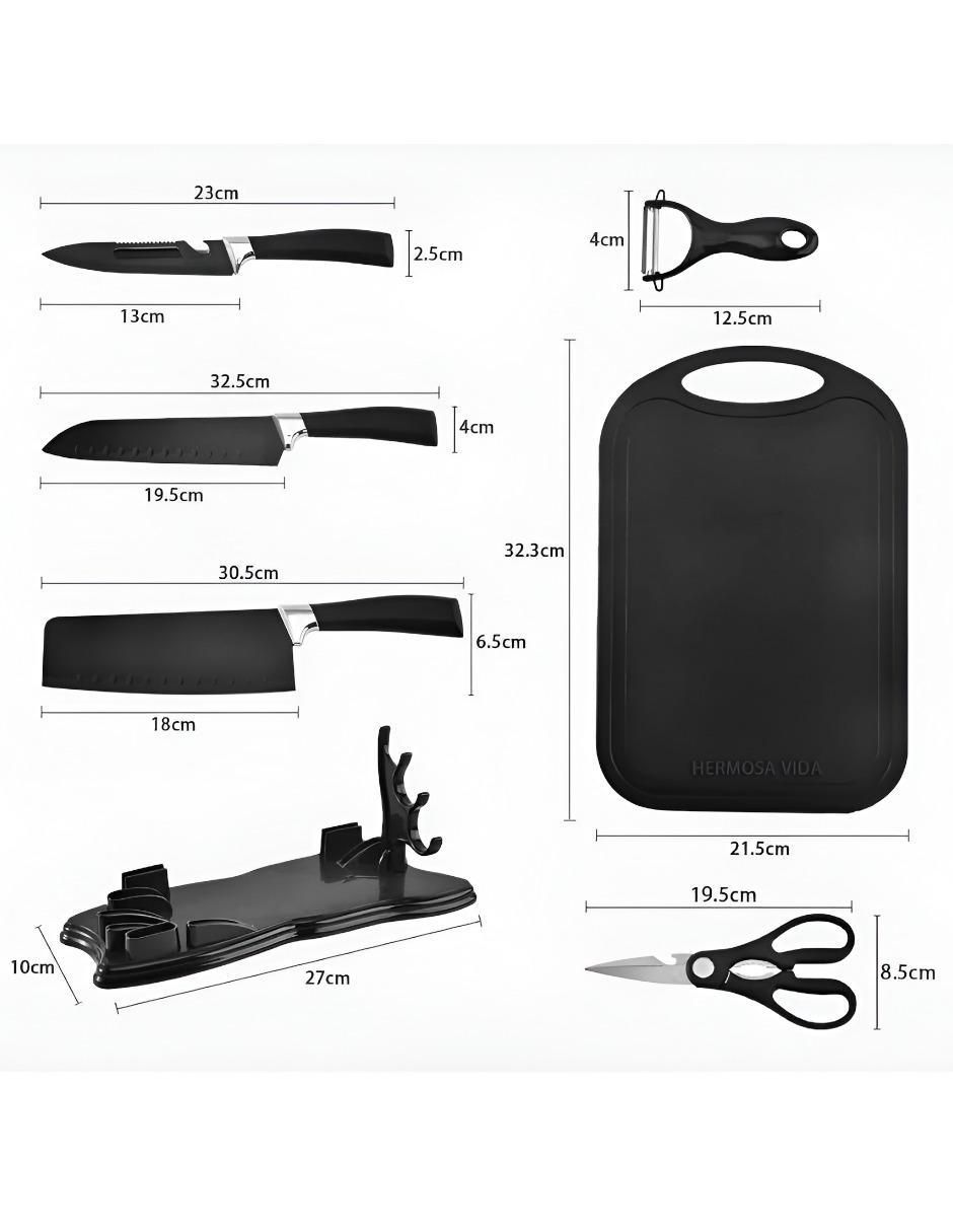 Set de cuchillos utilitario xtllar1037 10 piezas 4