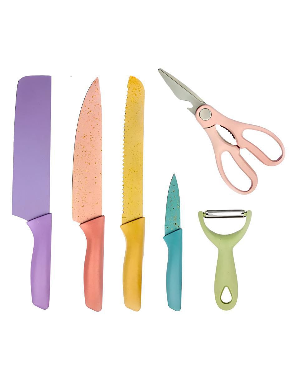 Set de cuchillos utilitario xtllar1039 6 piezas