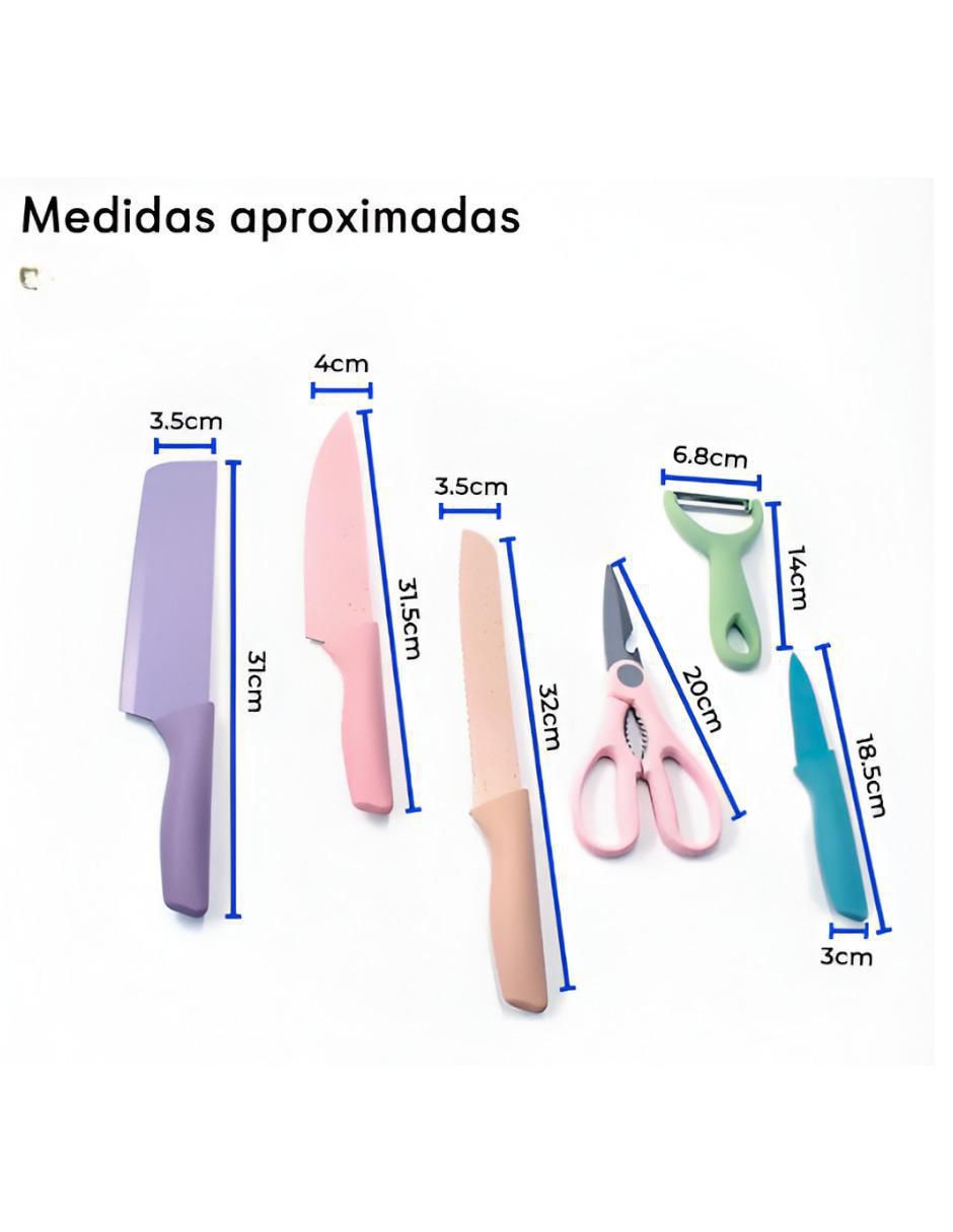 Set de cuchillos utilitario xtllar1039 6 piezas 5