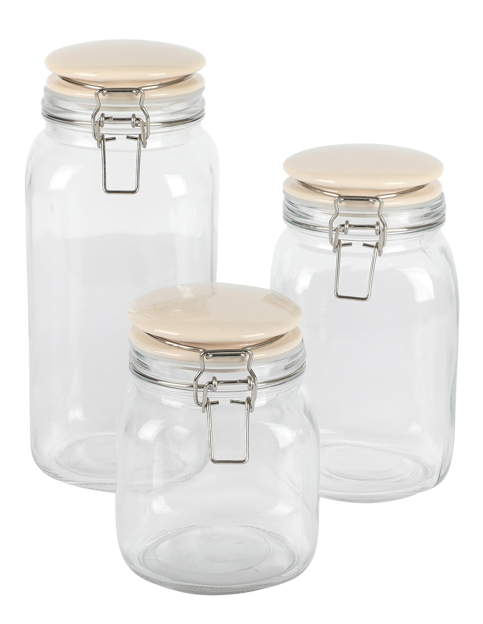 Set de frascos Rindleton de vidrio hermético 2