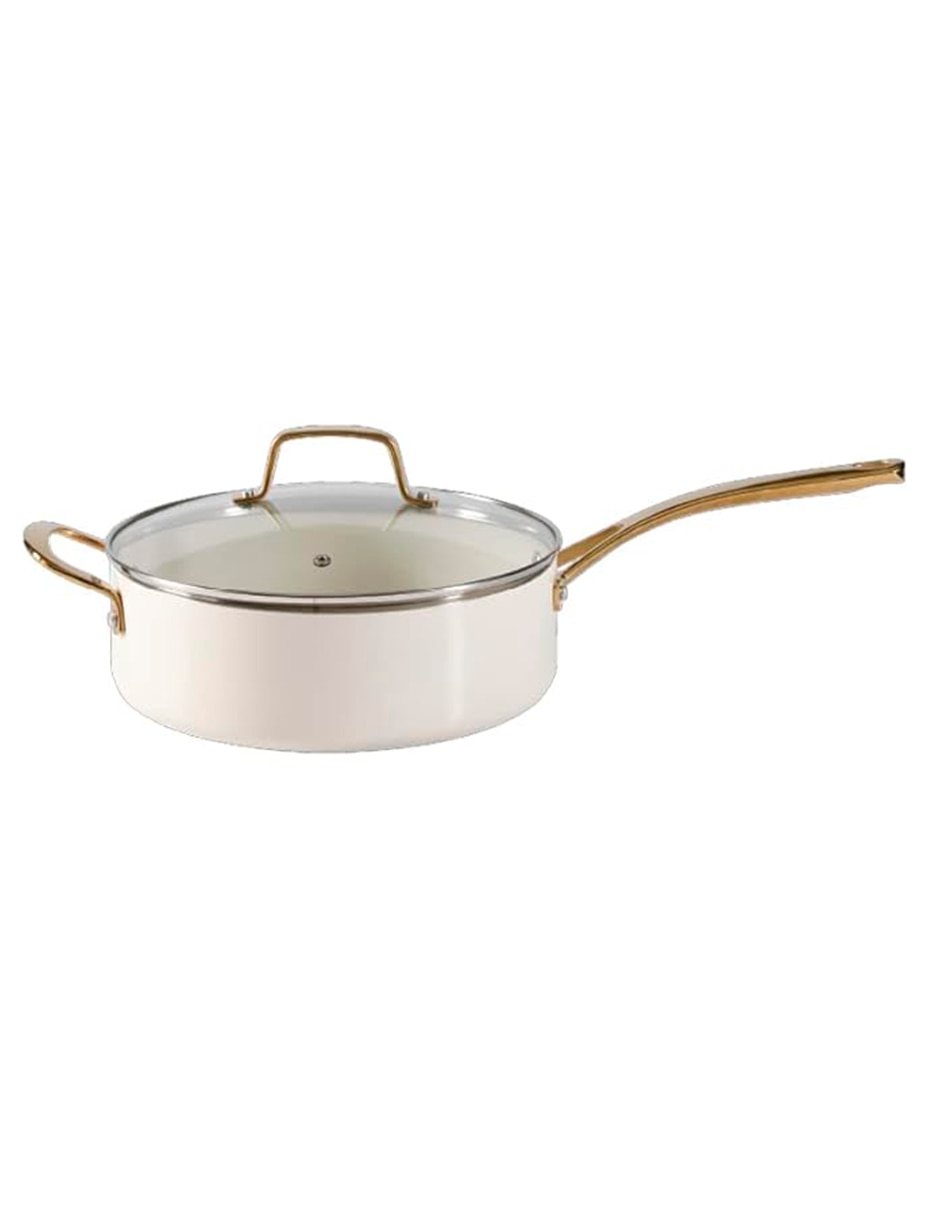Batería de cocina Lockton de aluminio esmaltado antiadherente cerámica 10 piezas 7