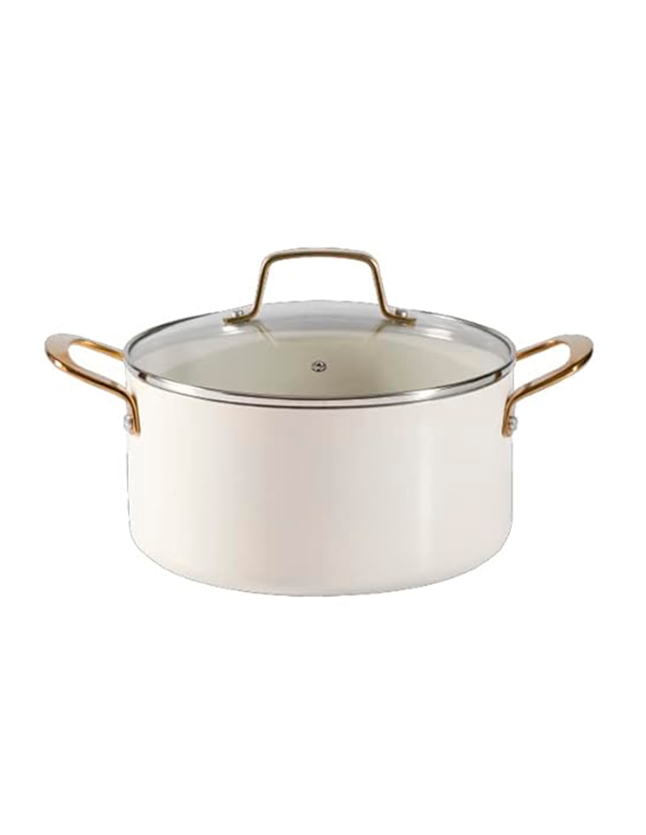 Batería de cocina Lockton de aluminio esmaltado antiadherente cerámica 10 piezas 9