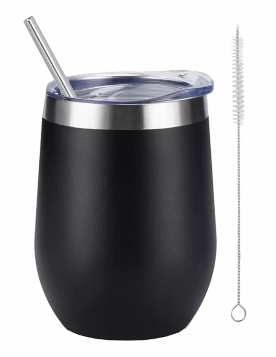 Termo de acero inoxidable con tapa doble rosca 360 ml 2