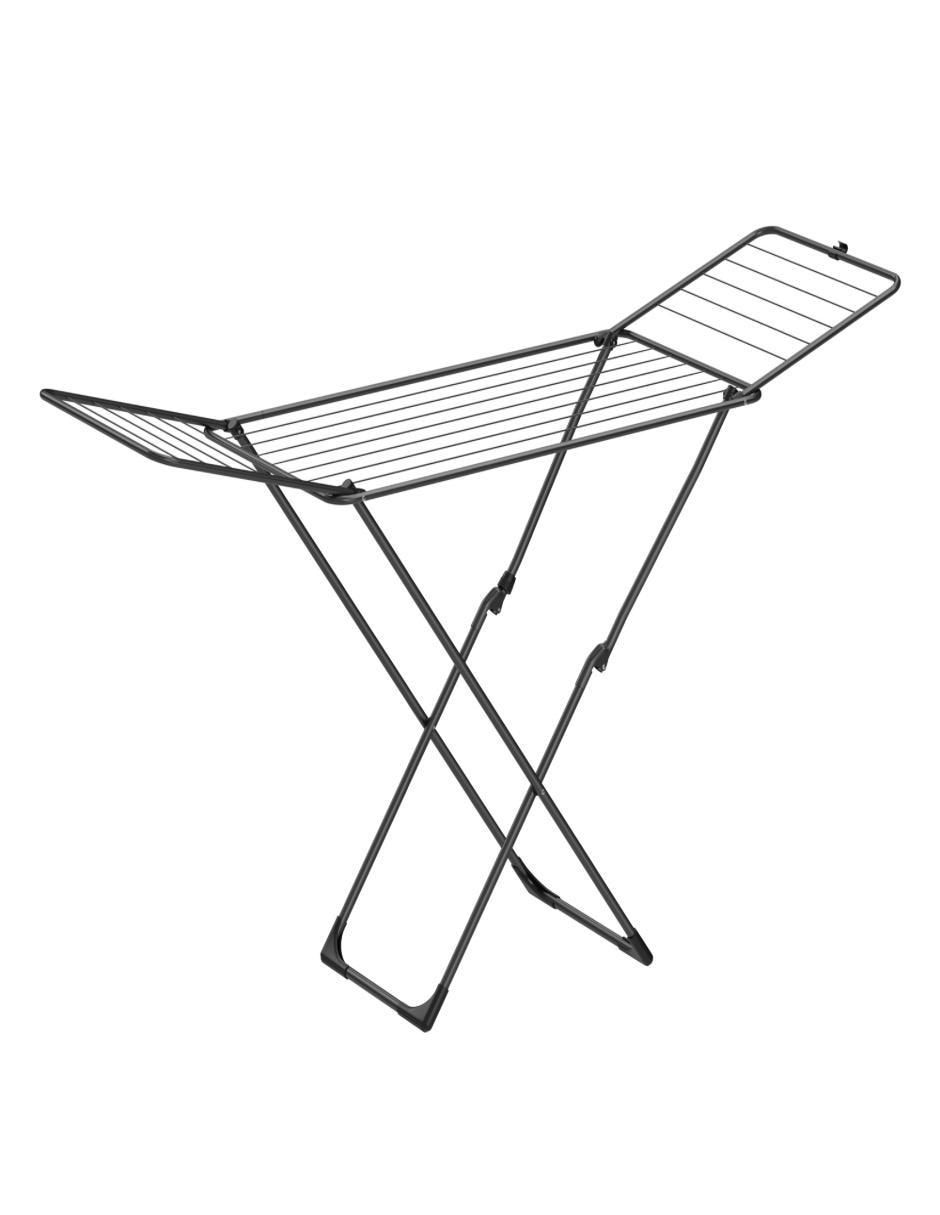 Tendedero plegable de acero con plástico